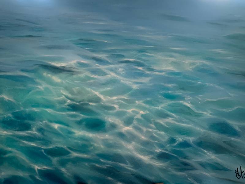 Sea Photorealistic Painting Iryna Mytkovska - Subjektiv.art