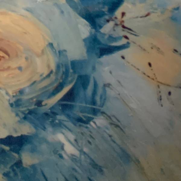 Теа rose Impressionistic Painting Iryna Mytkovska - Subjektiv.art