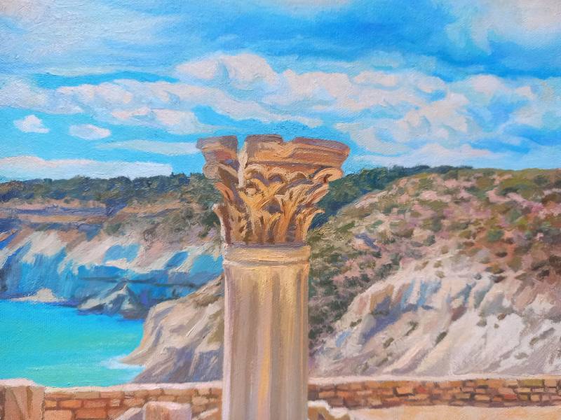 Cyprus. The Voice of Ruins Fine Art Painting Lana Korolievskaia - Subjektiv.art