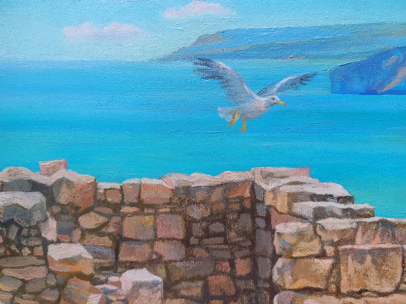 Cyprus. The Voice of Ruins Fine Art Painting Lana Korolievskaia - Subjektiv.art
