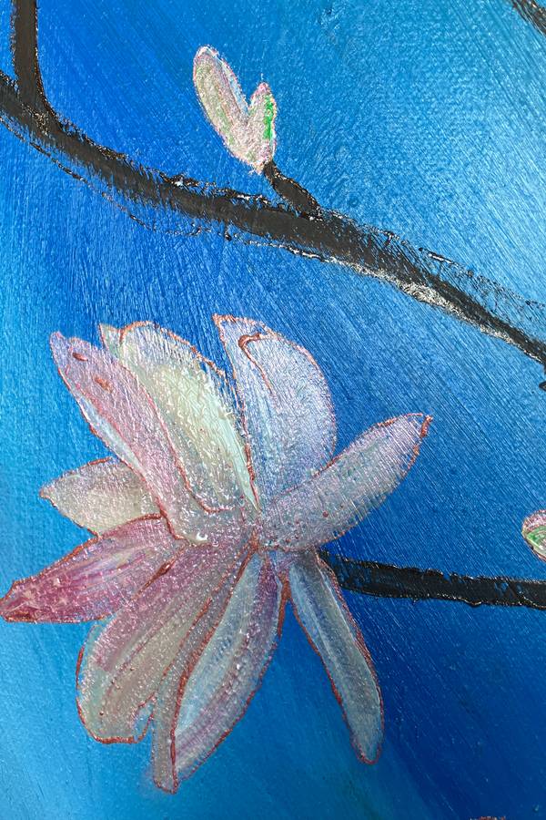Magnolia Dreams Surrealistic Painting janet sked - Subjektiv.art