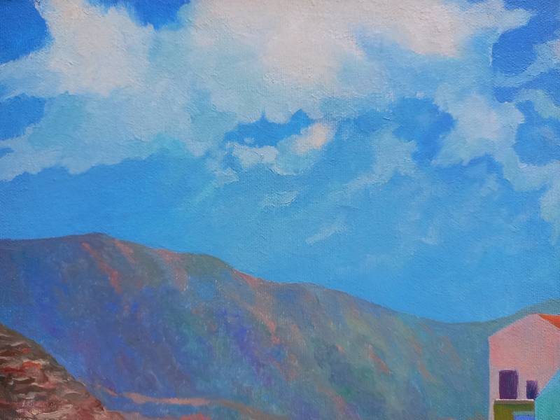 Midday on Kastellorizo Fine Art Painting Lana Korolievskaia - Subjektiv.art