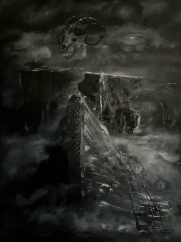 Valhalla Calls Surrealistic Painting janet sked - Subjektiv.art