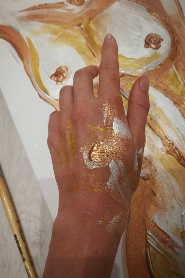 Steadiness Expressive and gestural Painting Olena Koziavkina - Subjektiv.art