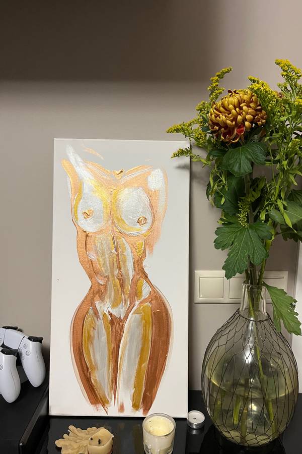 Steadiness Expressive and gestural Painting Olena Koziavkina - Subjektiv.art