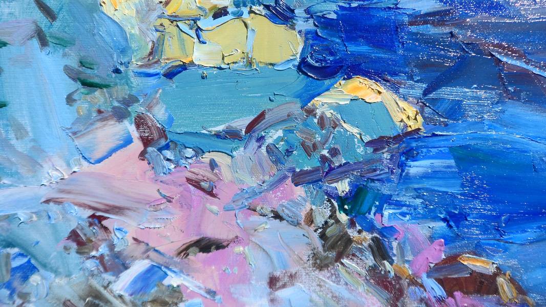 Sardinia. Warm evening Impressionistic Painting Yehor Dulin - Subjektiv.art