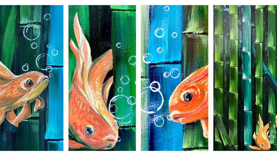 Goldfish Fine Art Painting Kateryna Khapilina - Subjektiv.art