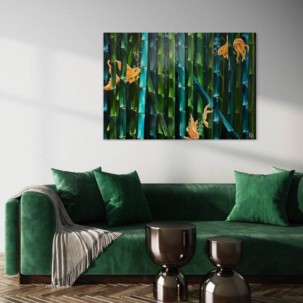 Goldfish Fine Art Painting Kateryna Khapilina - Subjektiv.art