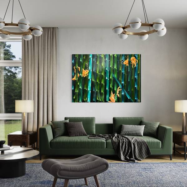 Goldfish Fine Art Painting Kateryna Khapilina - Subjektiv.art