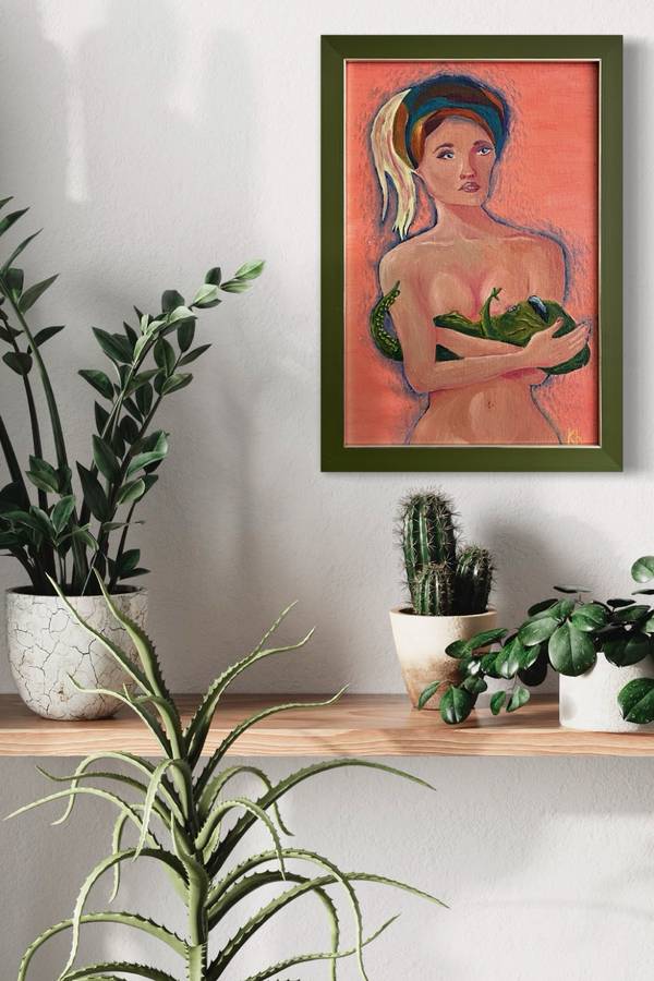 The Mother Modern Painting Kateryna Khapilina - Subjektiv.art