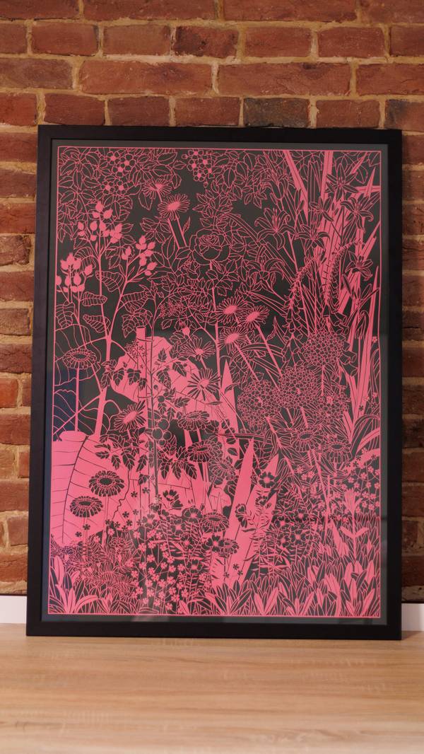 Flowerbed Fine Art Mixed media Olha Hnativ - Subjektiv.art