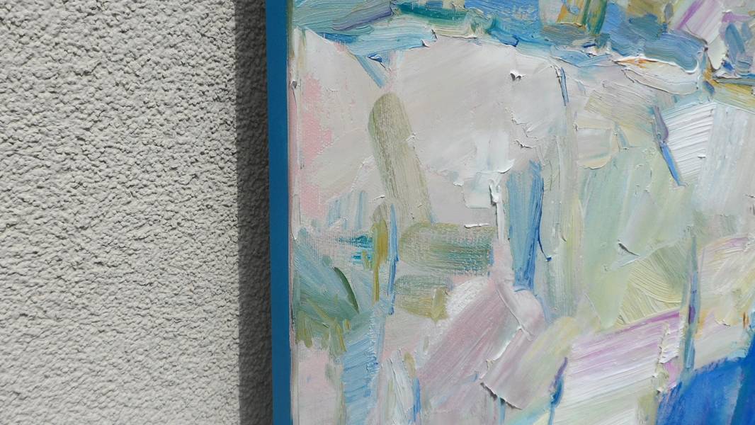 Blue infinity Expressive and gestural Painting Yehor Dulin - Subjektiv.art