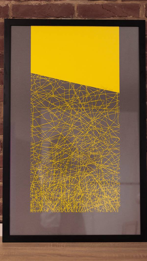 Stretched Out Abstract Mixed media Olha Hnativ - Subjektiv.art