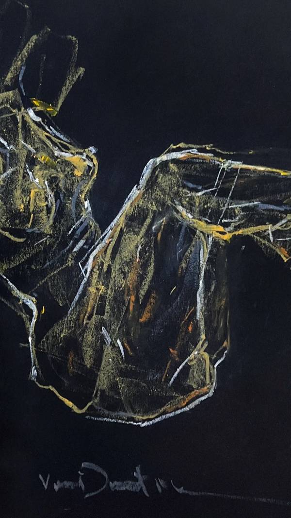 BLACK PASTELS / №19 Expressive and gestural Drawing Vitaliy Dmytruk  - Subjektiv.art