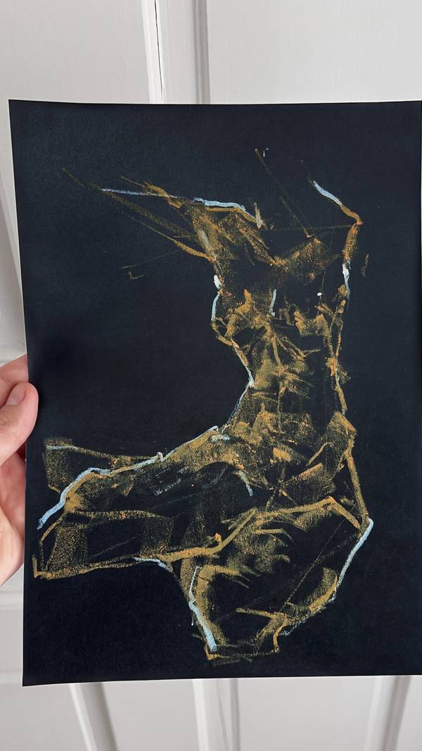BLACK PASTELS / №46 Expressive and gestural Drawing Vitaliy Dmytruk  - Subjektiv.art