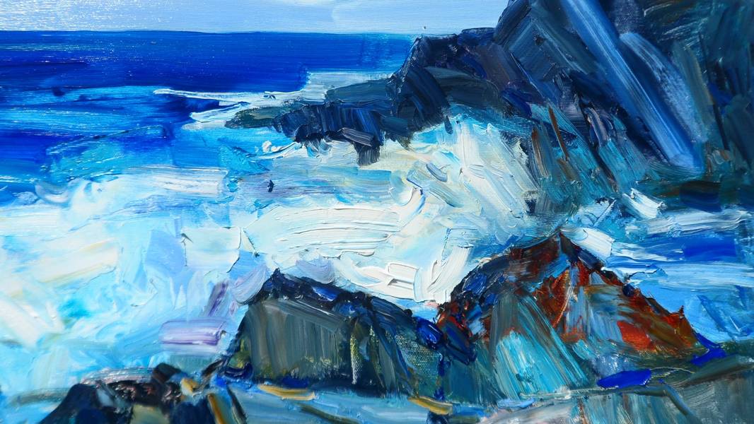 " Sardinia " Impressionistic Painting Yehor Dulin - Subjektiv.art