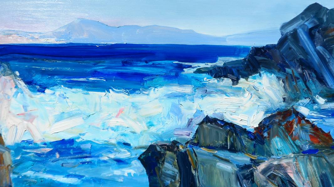 " Sardinia " Impressionistic Painting Yehor Dulin - Subjektiv.art