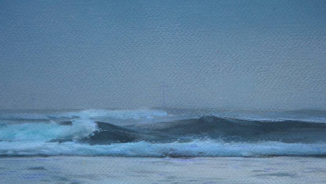 "The Boarder", 2025 Fine Art Painting Yuliia Holub - Subjektiv.art