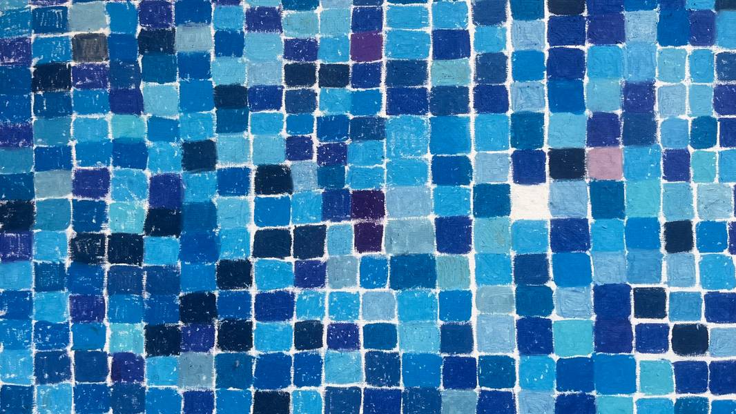 Blue tiles Daryna Shevchenko - Subjektiv.art