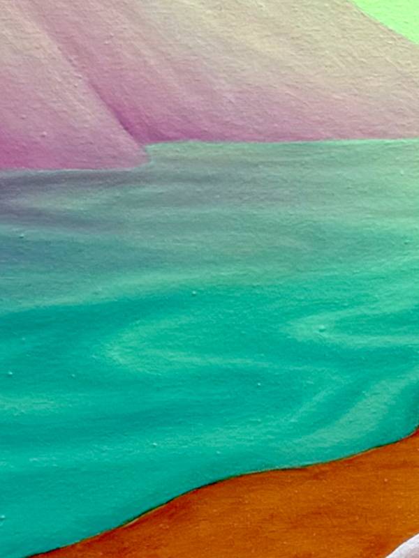 Lime skies Surrealistic Painting Ket White - Subjektiv.art