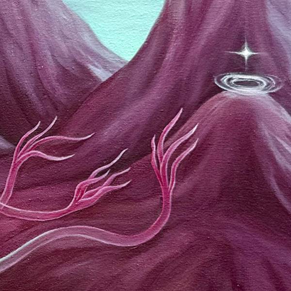 The secret bay Surrealistic Painting Ket White - Subjektiv.art