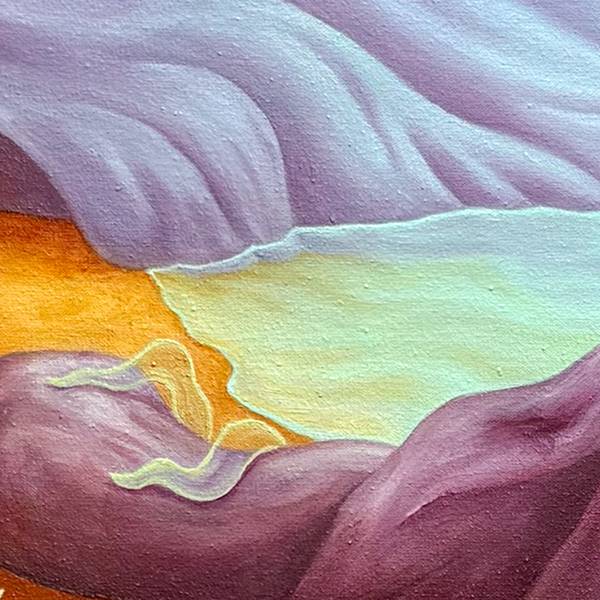 The secret bay Surrealistic Painting Ket White - Subjektiv.art