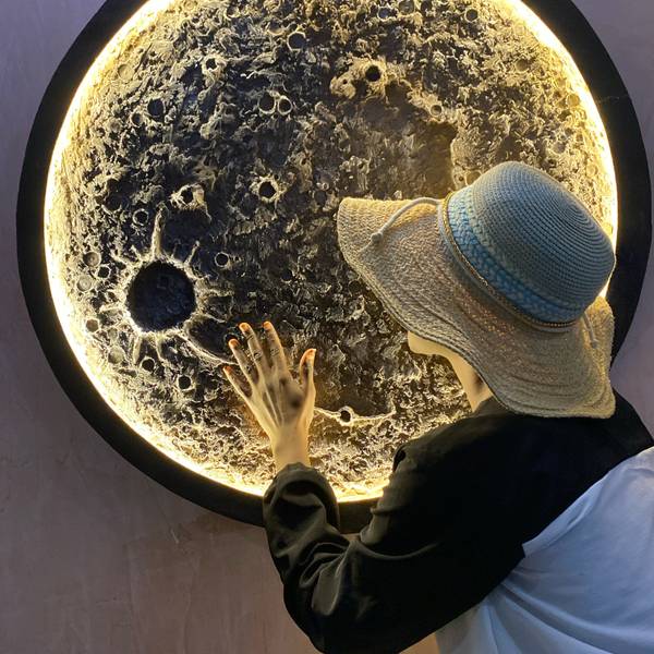 Moon artwork Modern Mixed media Aisha Zakari - Subjektiv.art