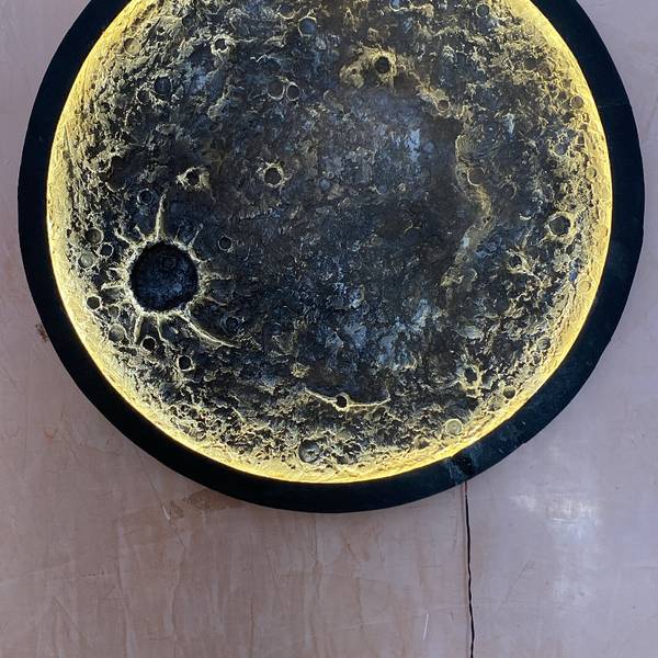 Moon artwork Modern Mixed media Aisha Zakari - Subjektiv.art