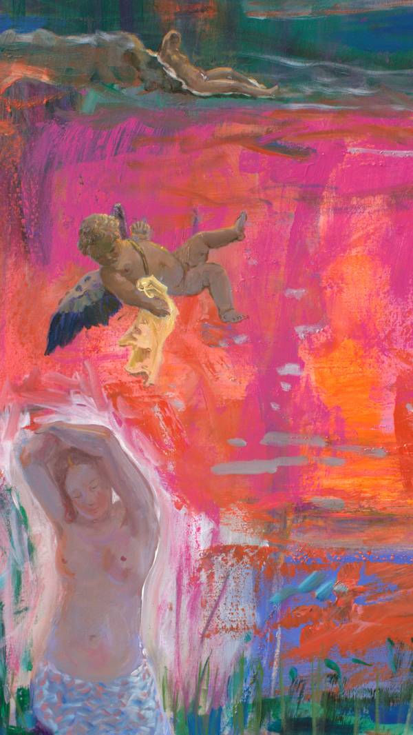 L'hésitation du centaure ou comment tout à coup le centaure se sentit un instant étranger à son corps. Fine Art Painting francois page - Subjektiv.art