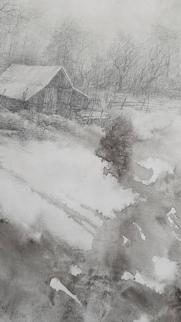 The last day of winter Graphic, illustrative and typographic Drawing Oksana Duchenchuk - Subjektiv.art