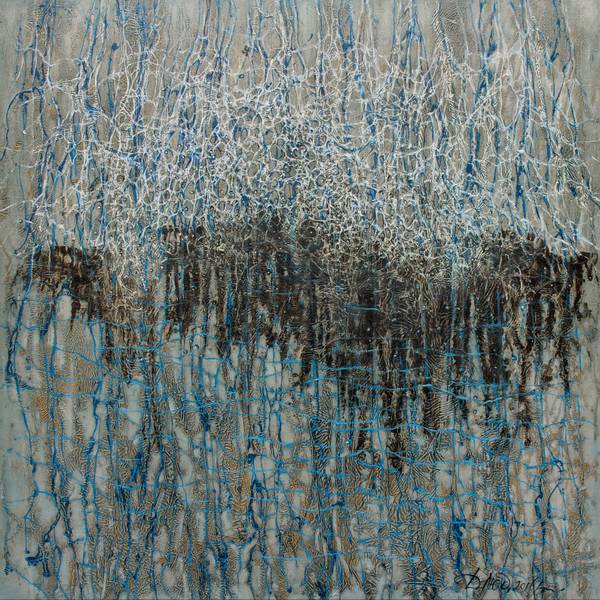 Water sound Abstract Painting Liudmila Davydenko - Subjektiv.art