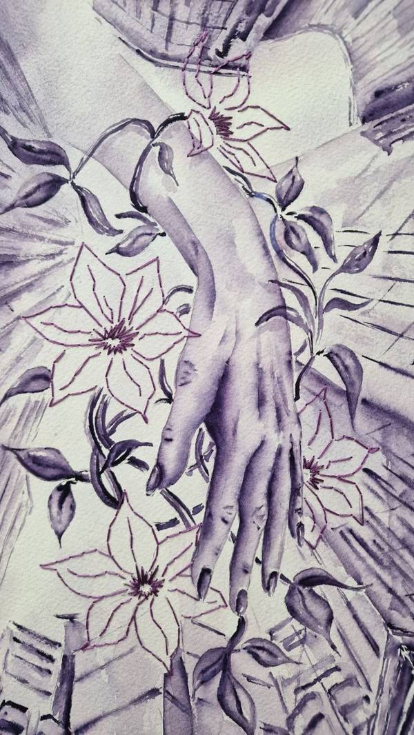 Touch of life Expressive and gestural Painting Olena Yemelianova - Subjektiv.art