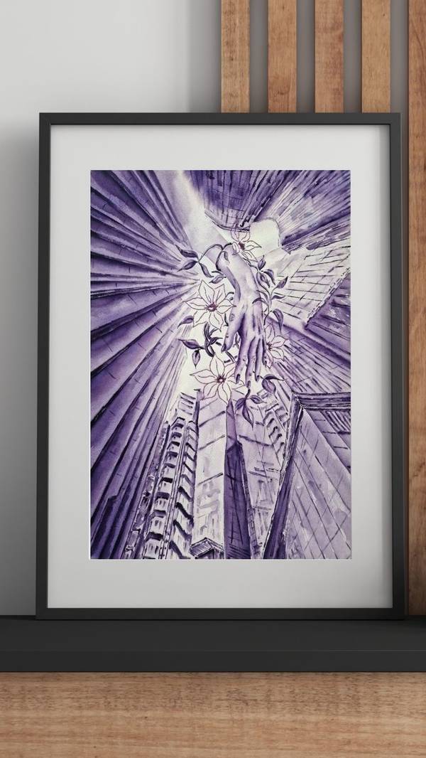 Touch of life Expressive and gestural Painting Olena Yemelianova - Subjektiv.art