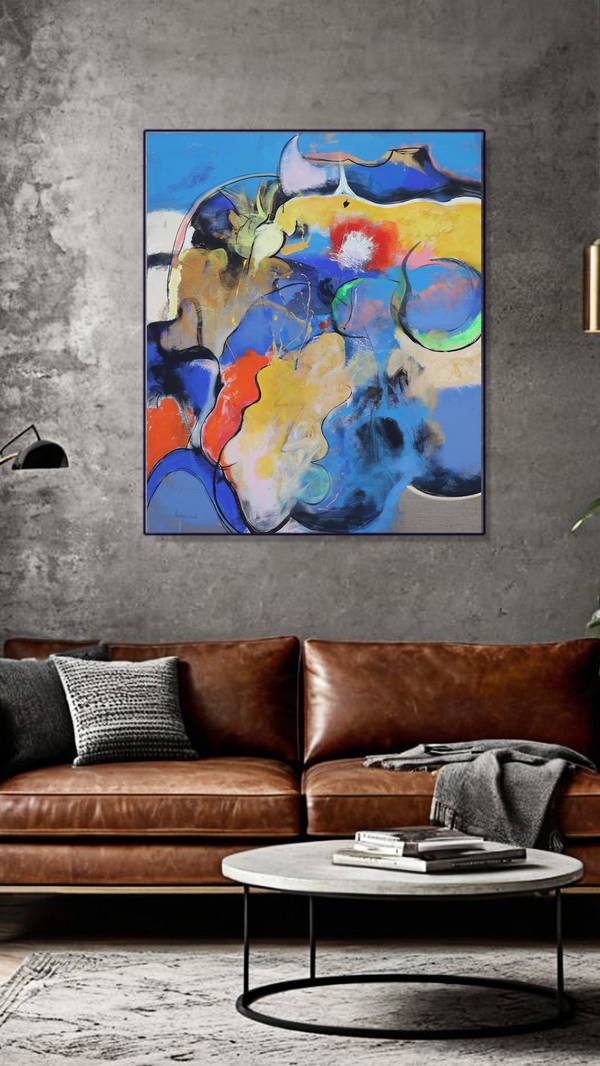 Fragments Abstract Painting Artem Andreichuk - Subjektiv.art