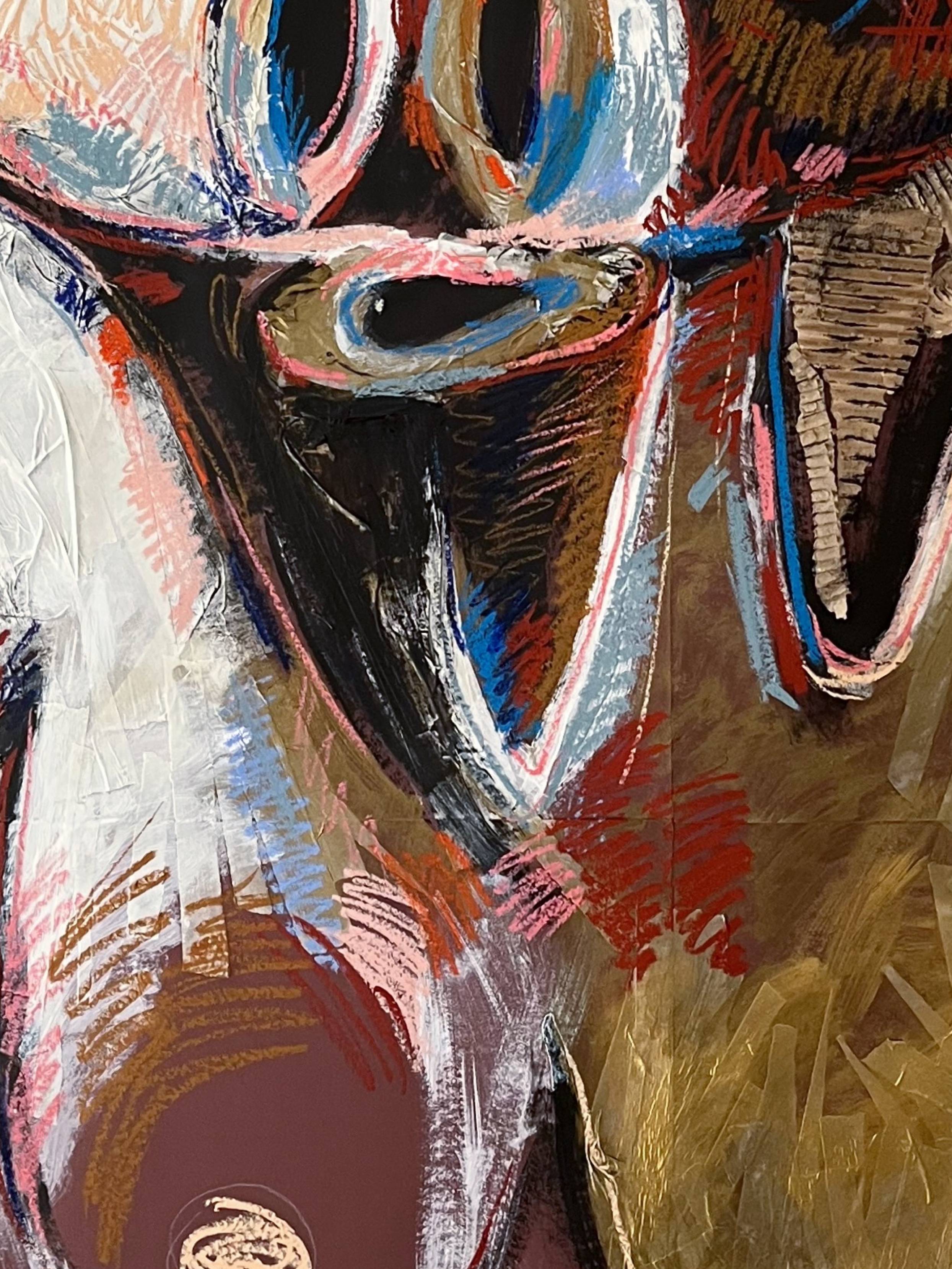 Female head Collage Mixed media Inna Alimova - Subjektiv.art