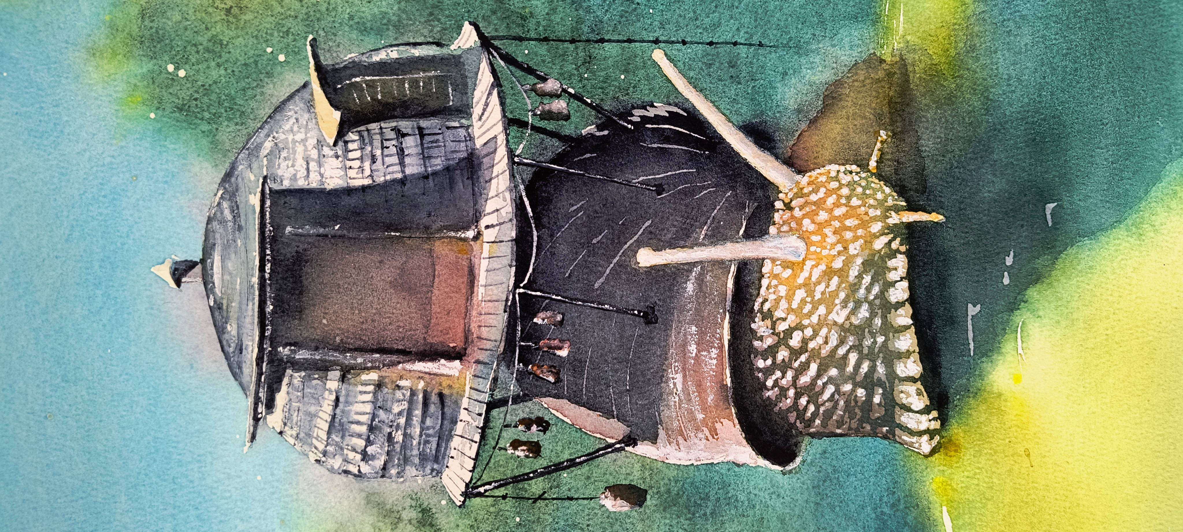 Wanderers Impressionistic Painting Eugene Kachan - Subjektiv.art