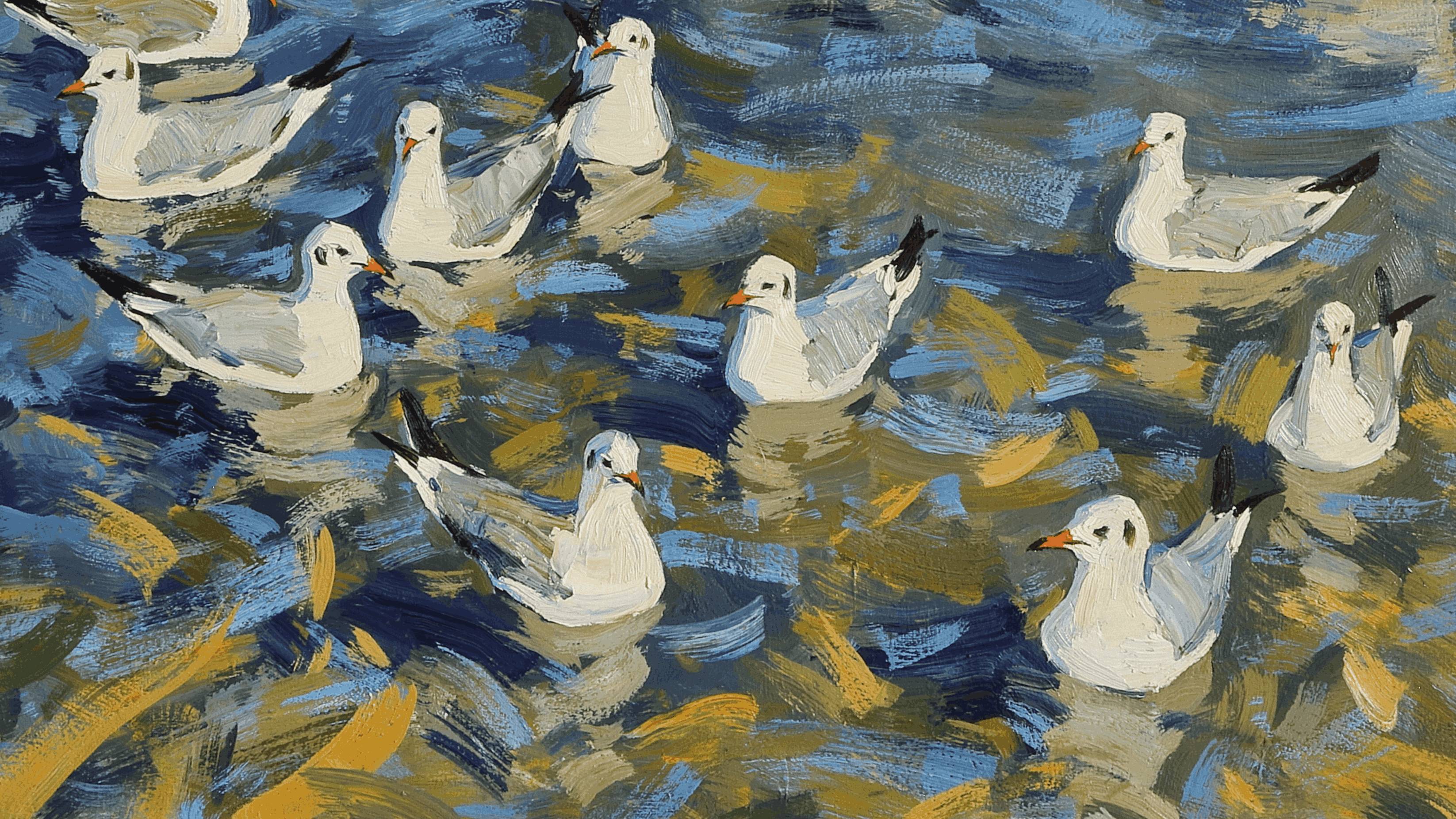 On One Wave Fine Art Painting Ruslan Ivashenko - Subjektiv.art
