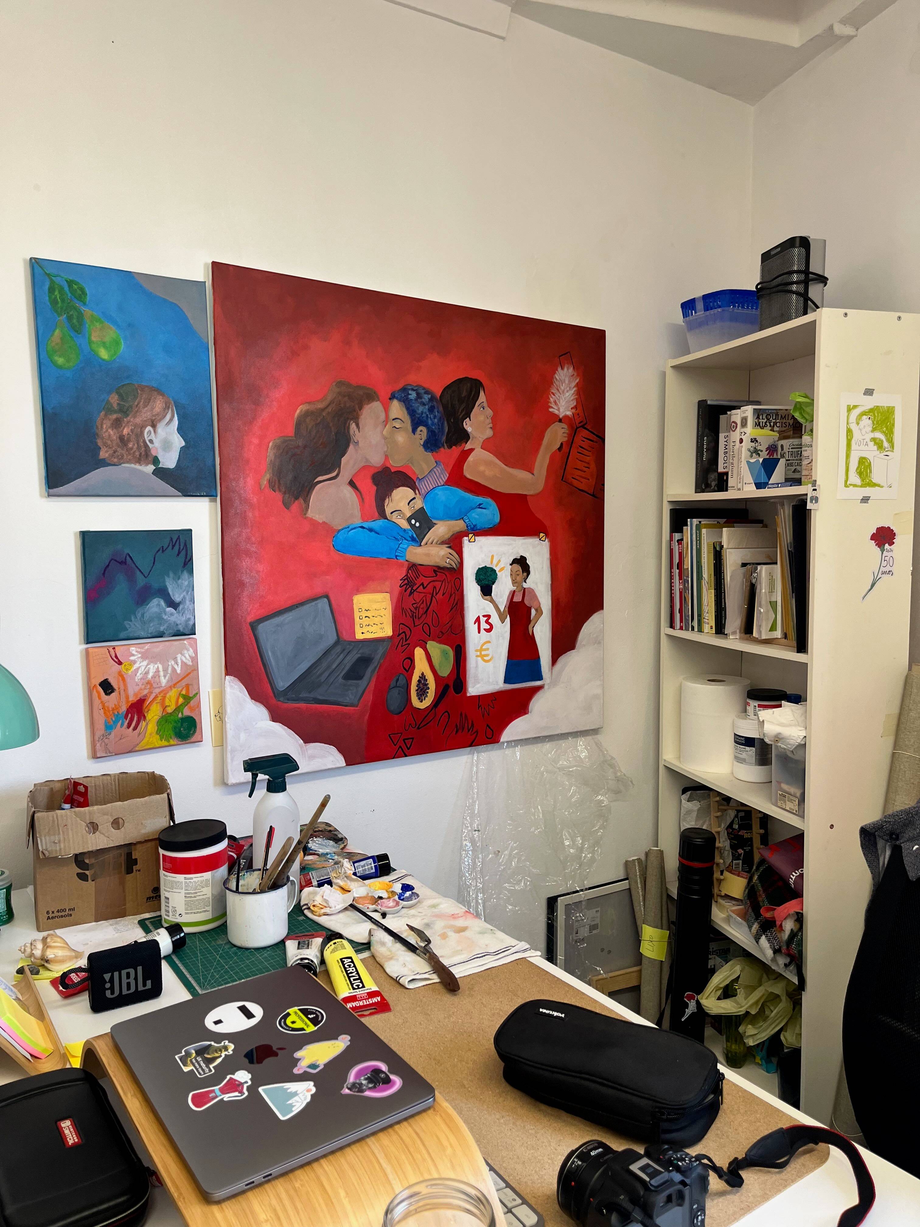 I’m just a girl and I’m tired Unspecified Painting Maria Sacadura - Subjektiv.art