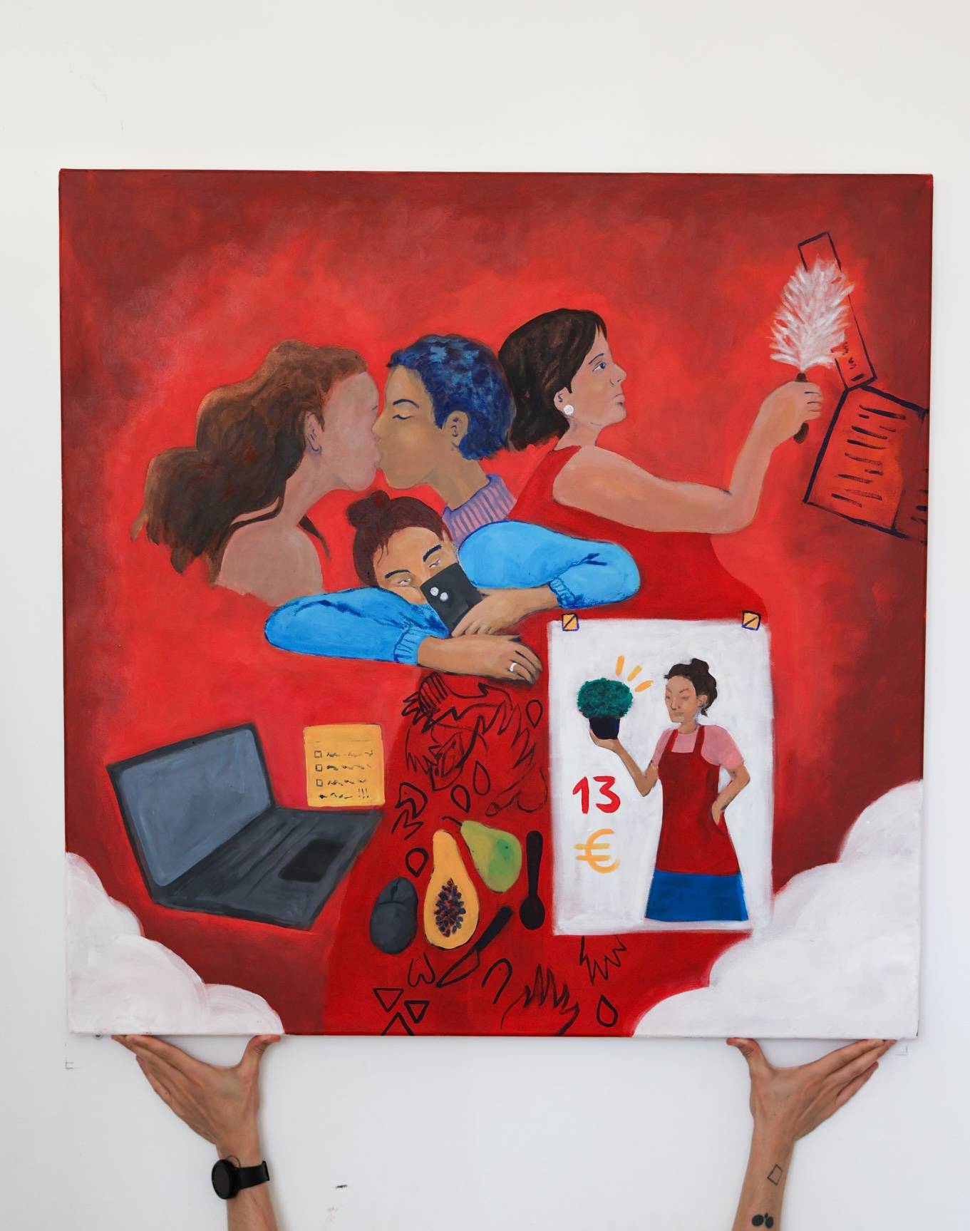 I’m just a girl and I’m tired Unspecified Painting Maria Sacadura - Subjektiv.art