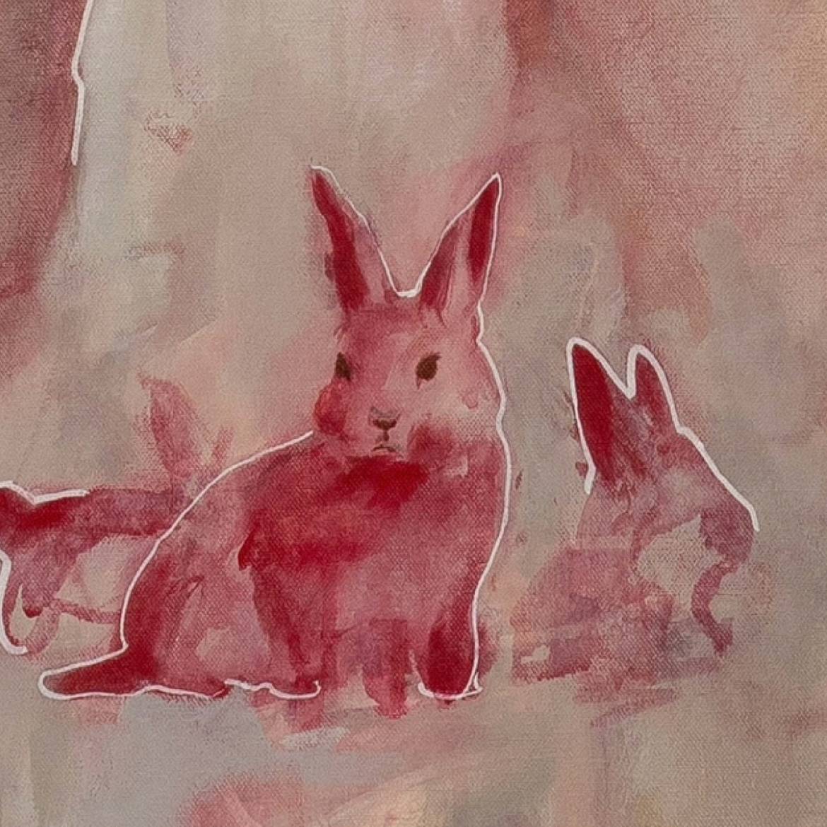 This is how love is born Expressive and gestural Painting Lesia Lé - Subjektiv.art