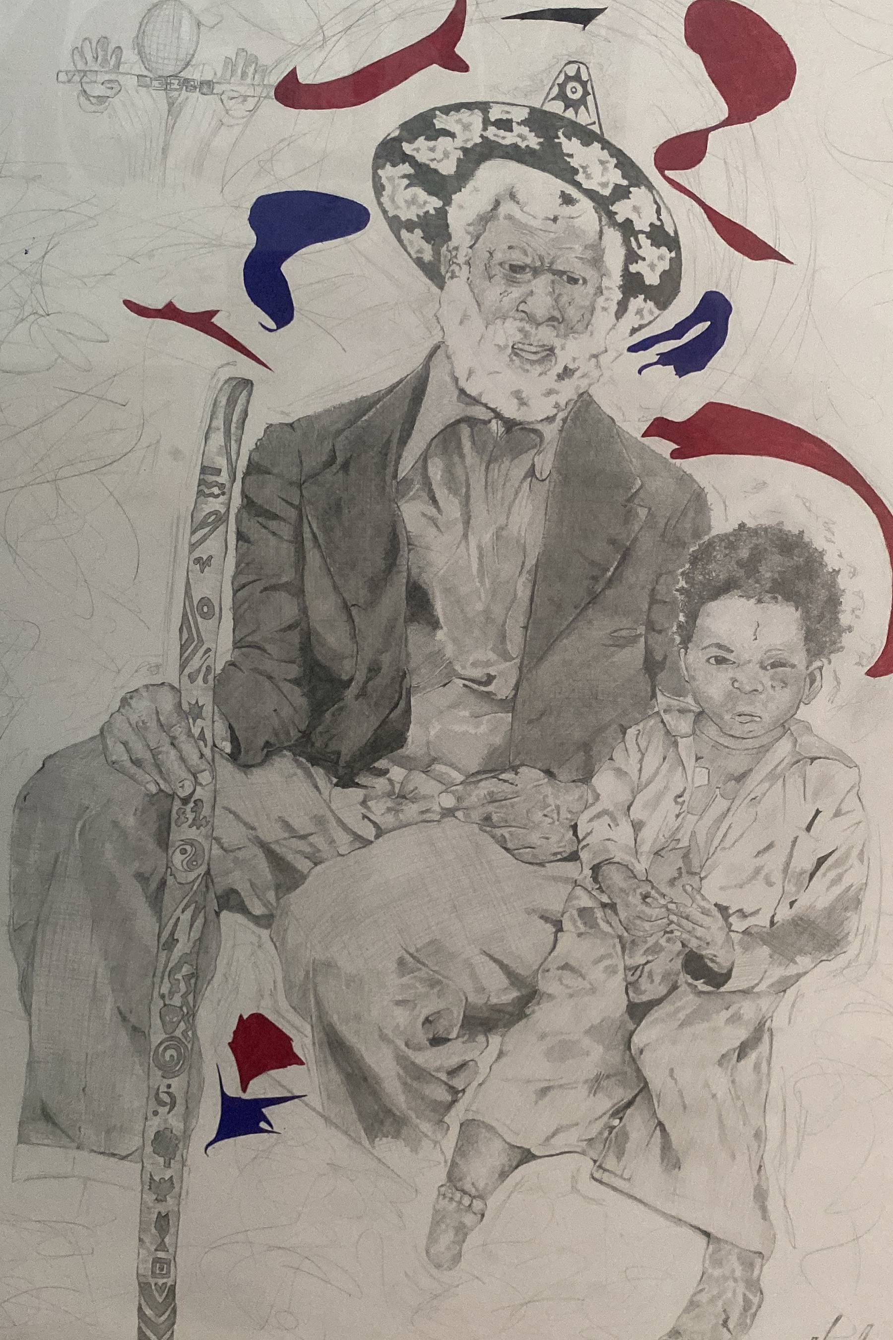 Stubborn Child Fine Art Drawing Rutagambwa Markjunior - Subjektiv.art