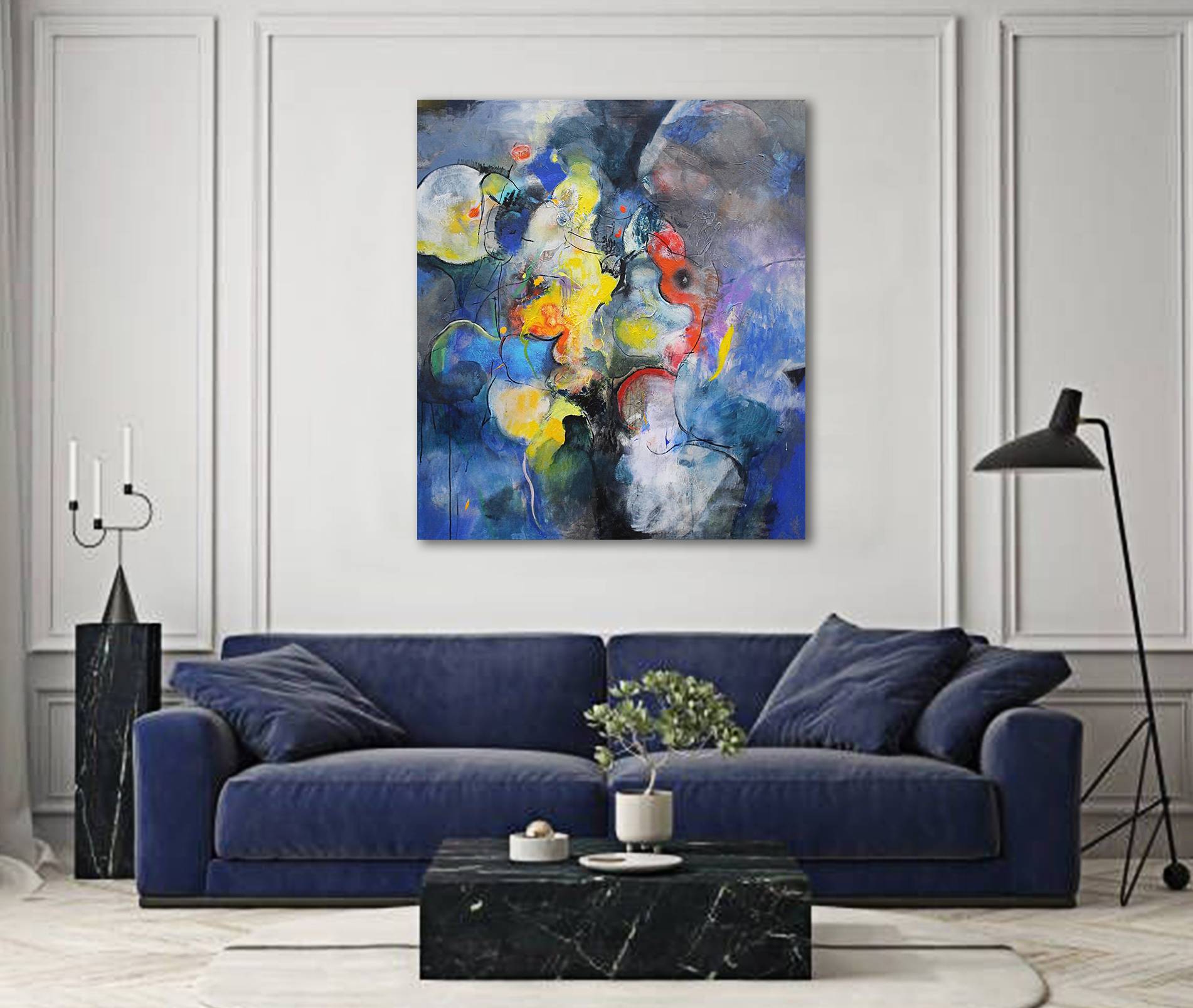 ''Сomposition 2. Chaos and Creation, series'' Expressive and gestural Painting Artem Andreichuk - Subjektiv.art