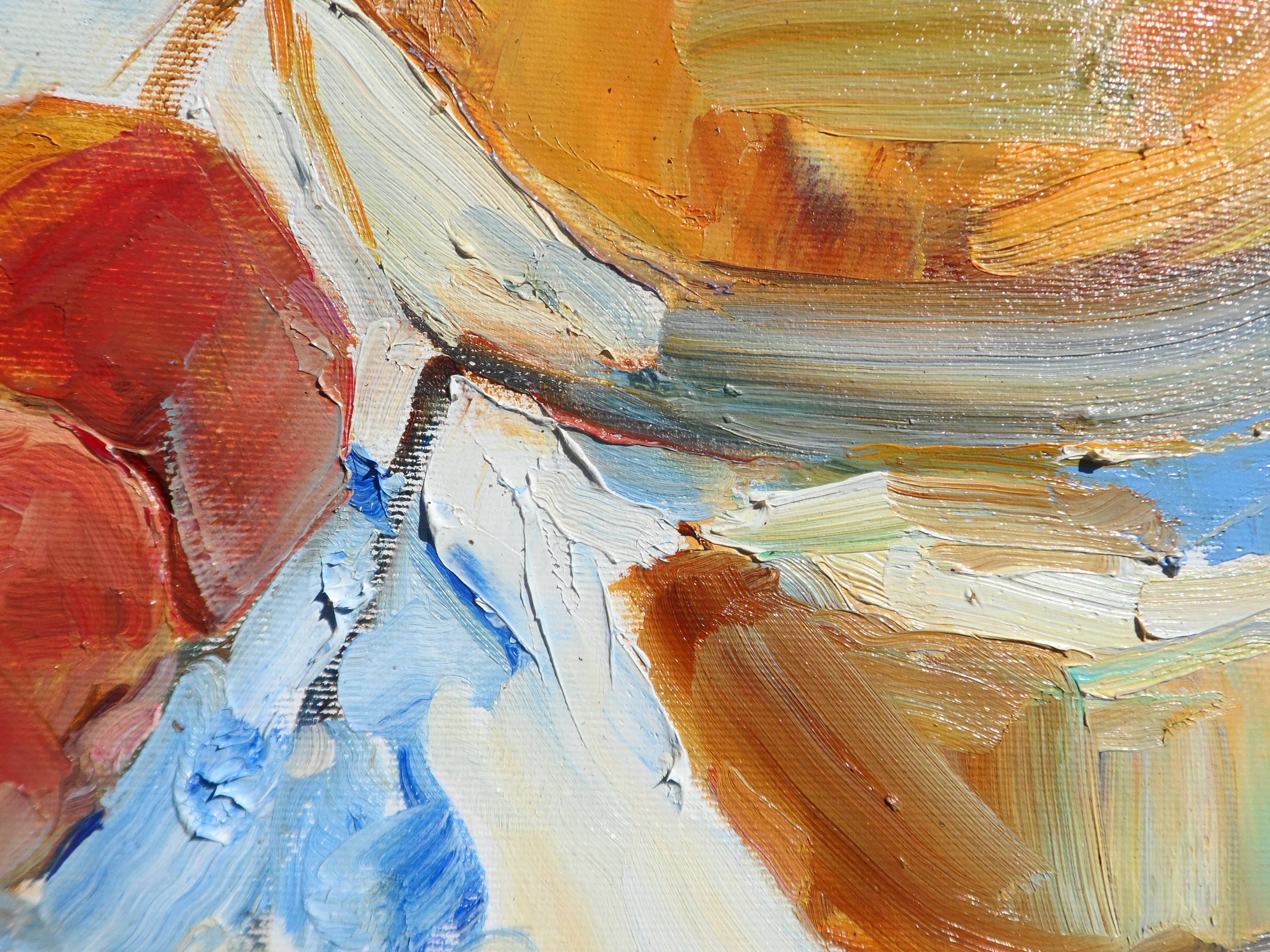 " Melon " Expressive and gestural Painting Yehor Dulin - Subjektiv.art