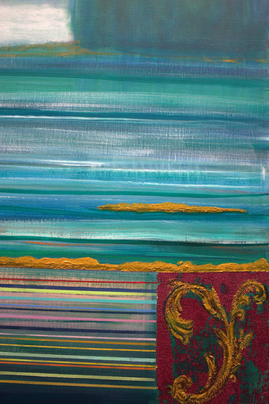 Une chambre avec vue juste pour nous ! Depuis le jardin français, c’est ici que je peins la première gelée blanche et vous donne un ailleurs. Fine Art Painting francois page - Subjektiv.art