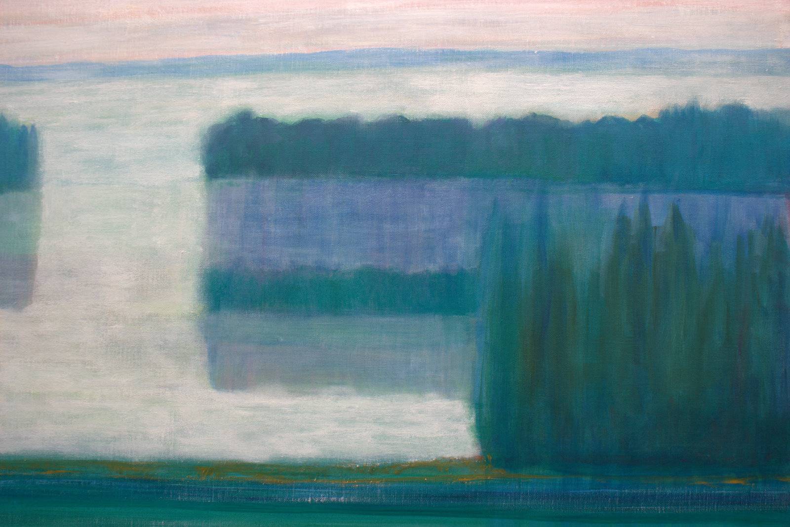 Une chambre avec vue juste pour nous ! Depuis le jardin français, c’est ici que je peins la première gelée blanche et vous donne un ailleurs. Fine Art Painting francois page - Subjektiv.art