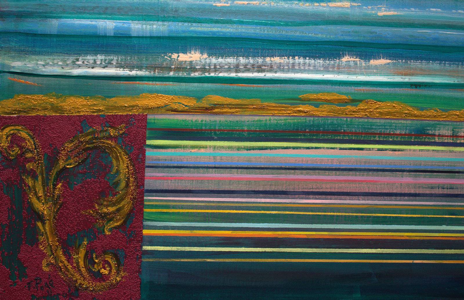 Une chambre avec vue juste pour nous ! Depuis le jardin français, c’est ici que je peins la première gelée blanche et vous donne un ailleurs. Fine Art Painting francois page - Subjektiv.art