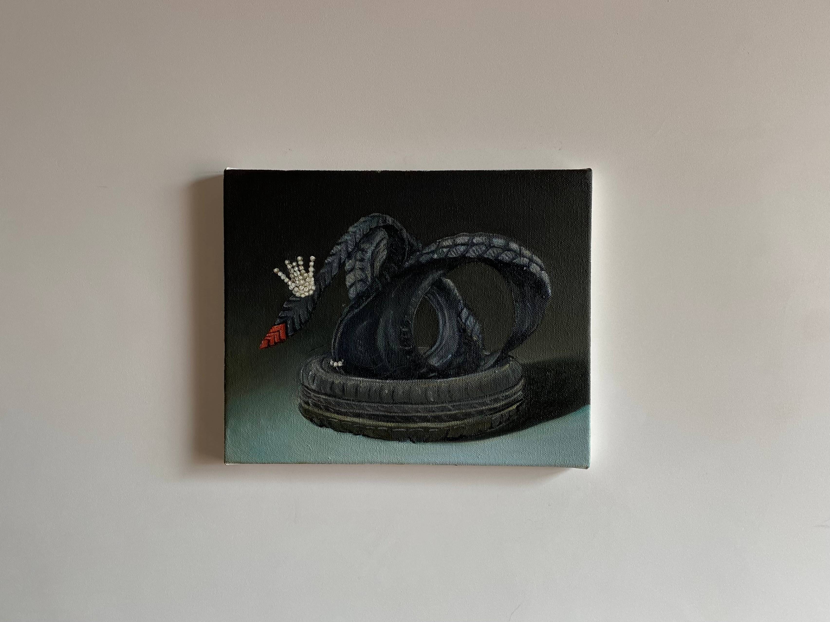 Black swan Pop art Painting Darina Smolkina - Subjektiv.art
