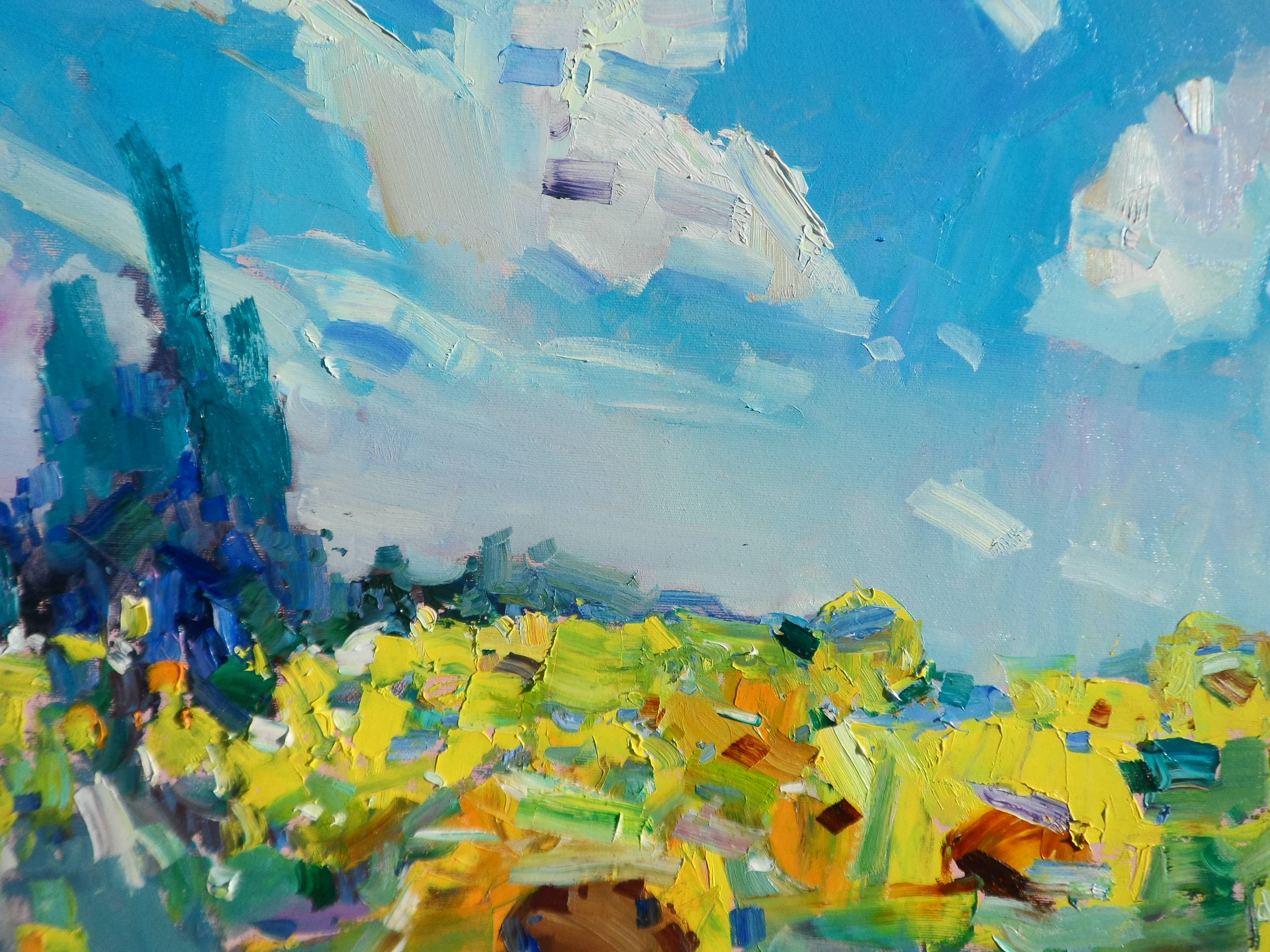 Sunflowers Impressionistic Painting Yehor Dulin - Subjektiv.art