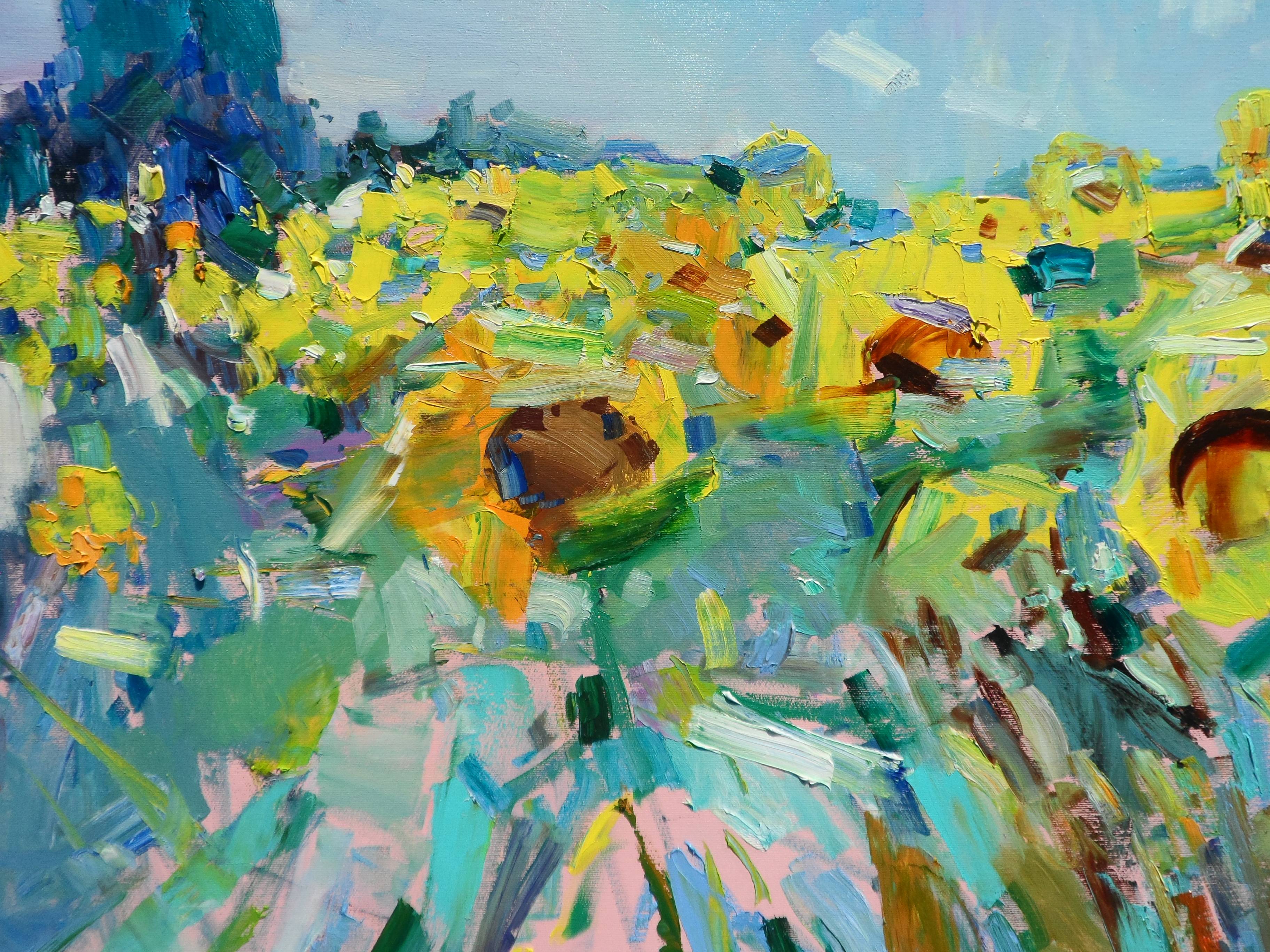 Sunflowers Impressionistic Painting Yehor Dulin - Subjektiv.art