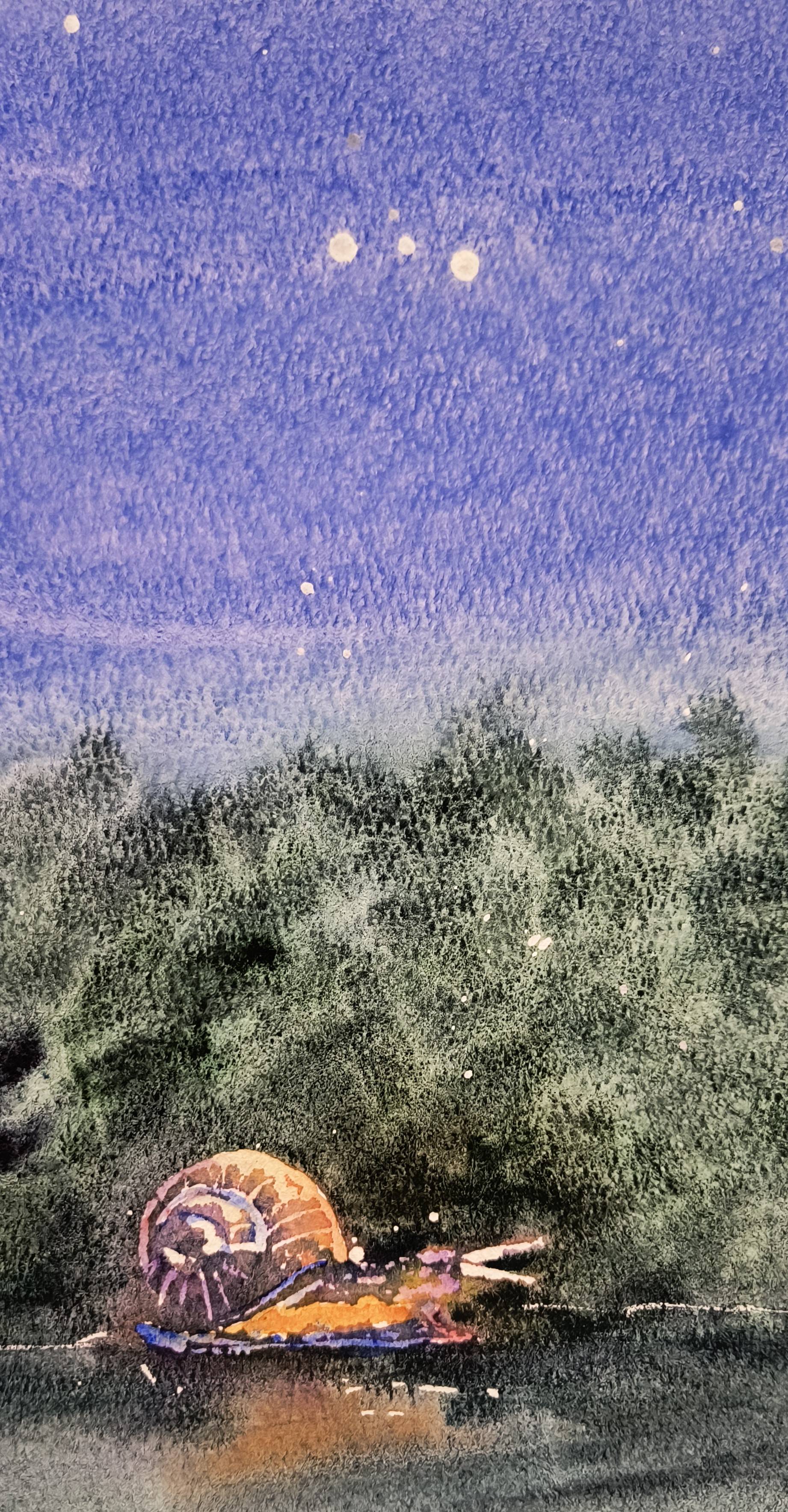 Night express Impressionistic Painting Eugene Kachan - Subjektiv.art